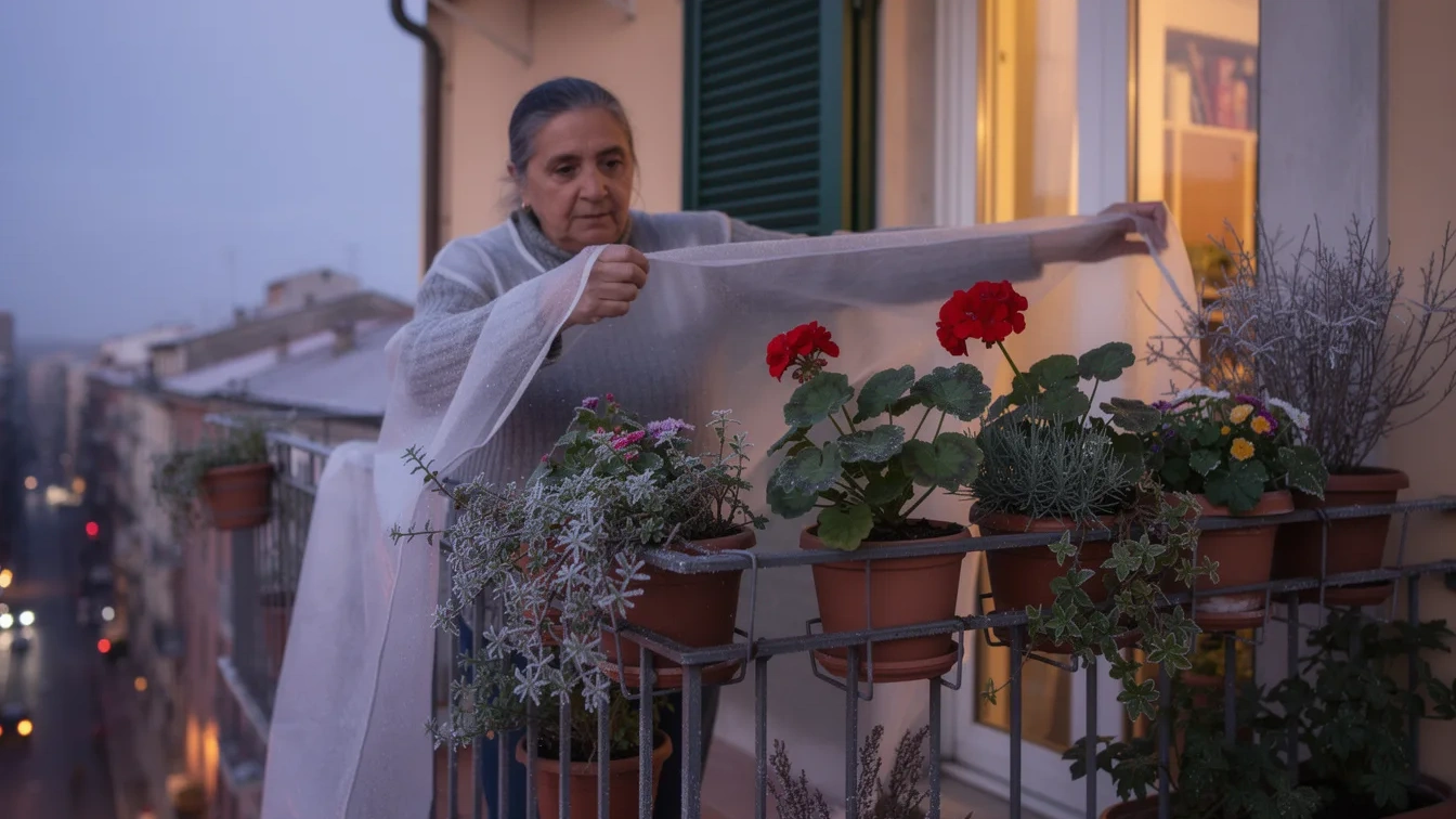 Come proteggere le piante sul balcone dal gelo notturno con un metodo semplice e gratuito