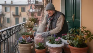 scopri le tre azioni immediate da seguire per proteggere le tue piante in terrazzo dall'arrivo delle temperature sotto zero e garantire la loro sopravvivenza durante il freddo.